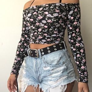 floral crop top